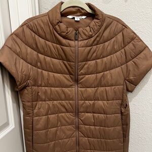 Cap-Sleeve Puffer Vest - Small